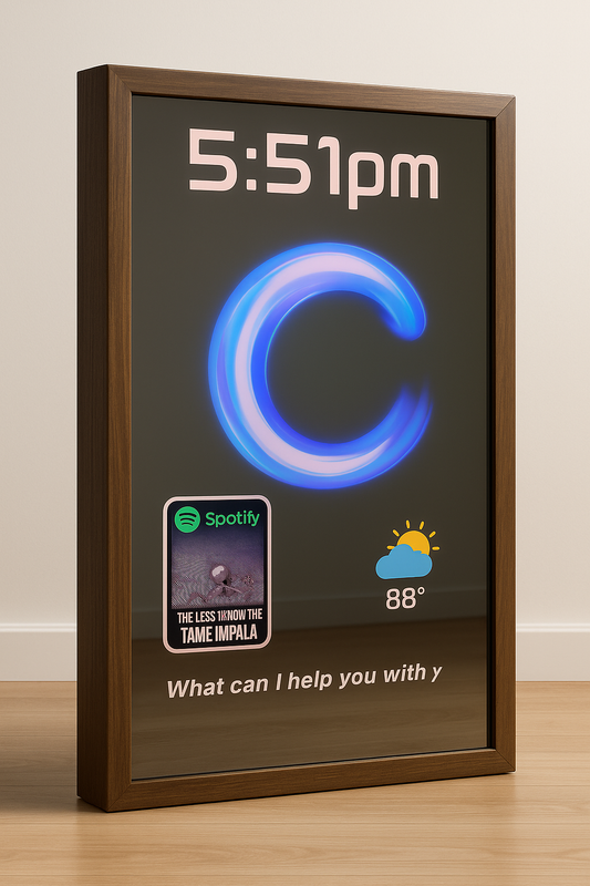 Smart Mirror Project (Build Manual + Code + 3D files)