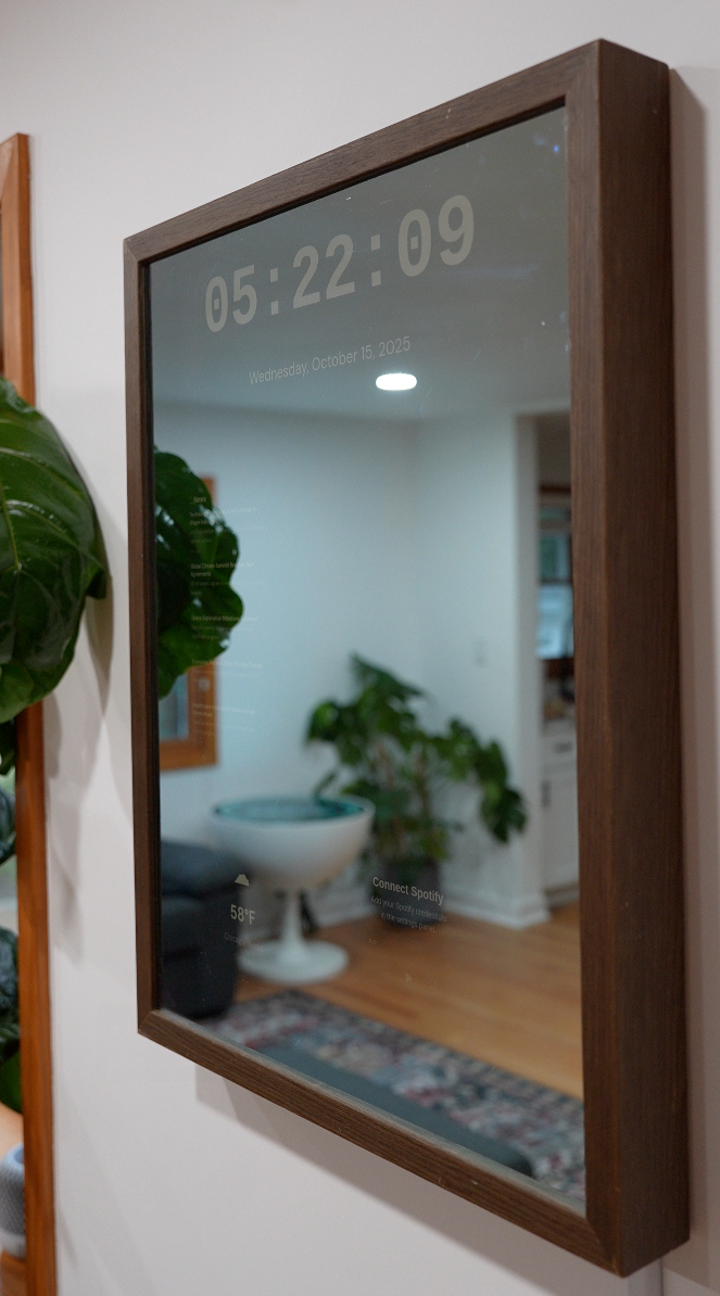 Smart Mirror Project (Build Manual + Code + 3D files)